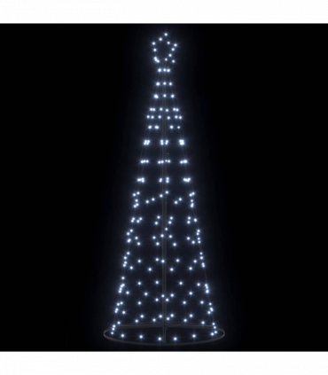 vidaXL LED Christmas Tree with 390 LEDs Cool White 250 cm Iron