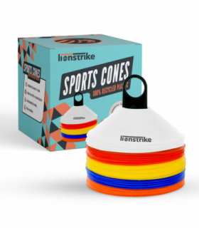 Lionstrike Football / Sports Cones Set – made from 100% recycled plastic