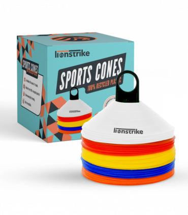 Lionstrike Football / Sports Cones Set – made from 100% recycled plastic