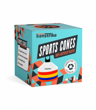 Lionstrike Football / Sports Cones Set – made from 100% recycled plastic