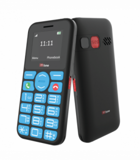 TTfone TT190 Big Button Basic Senior Unlocked Emergency Mobile Phone - Simple Cheapest Phone with USB Cable and GiffGaff Sim Card