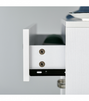 Shoe Cabinet 4 Drawers Storage with Flip Doors Shelves for 18 Pairs White