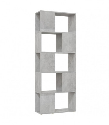 vidaXL Book Cabinet Room Divider Concrete Grey 60x24x155 cm