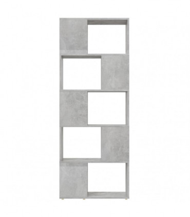 vidaXL Book Cabinet Room Divider Concrete Grey 60x24x155 cm