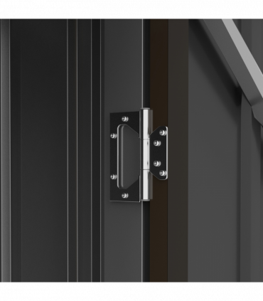 Outsunny 3.3ft x 3.4ft Outdoor Storage Shed Steel Garden Shed w/ Lockable Door