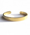Solid Stainless Steel Gold Bangle - Unisex