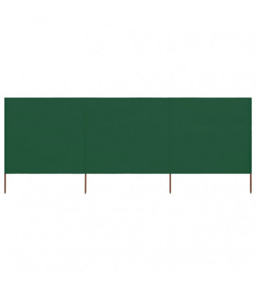 vidaXL 3-panel Wind Screen Fabric 400x160 cm Green