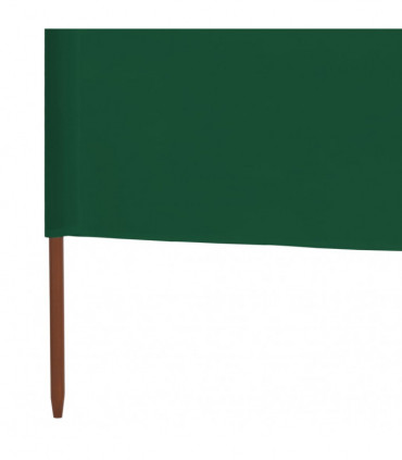 vidaXL 3-panel Wind Screen Fabric 400x160 cm Green