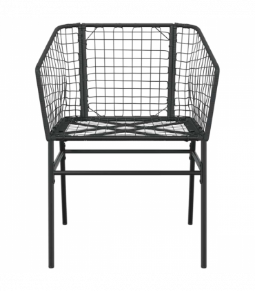 vidaXL 7 Piece Garden Dining Set Black Poly Rattan Glass