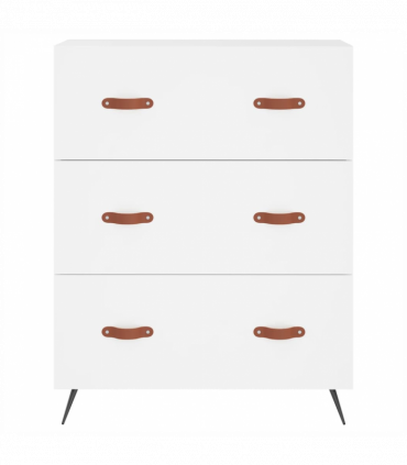 vidaXL Chest of Drawers White 69.5x34x90 cm Engineered Wood