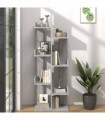 Book Cabinet 48x25.5x140 cm Grey Sonoma Engineered Wood