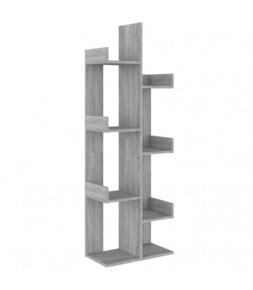 Book Cabinet 48x25.5x140 cm Grey Sonoma Engineered Wood