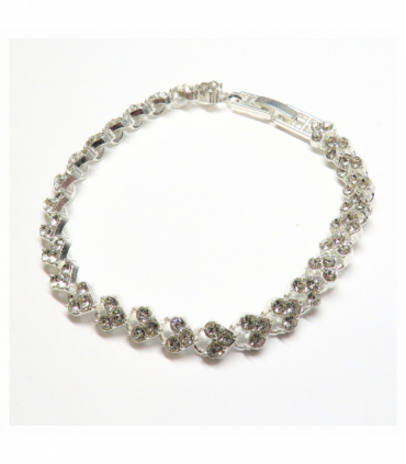 Diamante Heart Tennis Bracelet