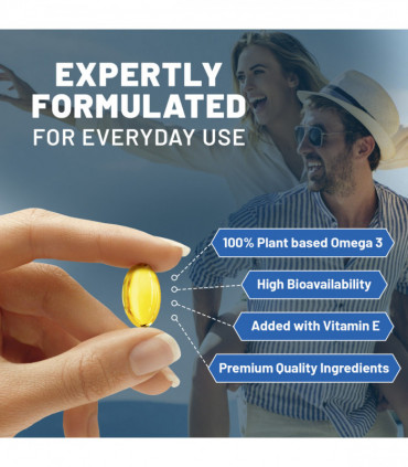 Prowise Vegan Omega-3 DHA from Algae Oil | 60 Softgels with Vitamin E