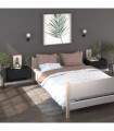 Wall-mounted Bedside Cabinets 2 pcs Black