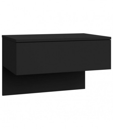 Wall-mounted Bedside Cabinets 2 pcs Black