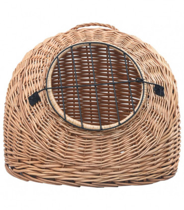 vidaXL Cat Transporter 50x42x40 cm Natural Willow