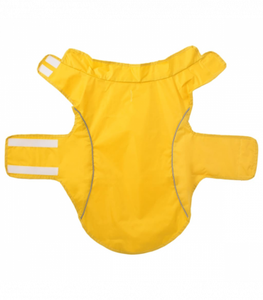 vidaXL Dog Raincoat with Reflective Strips Polyester Yellow 2XL