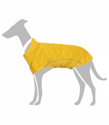 vidaXL Dog Raincoat with Reflective Strips Polyester Yellow 4XL
