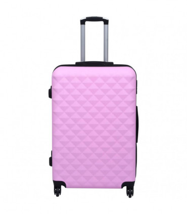 vidaXL Hardcase Trolley Set 2 pcs Pink ABS
