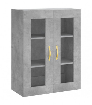 vidaXL Highboard Concrete Grey 69.5x34x180 cm Engineered Wood