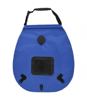 vidaXL Camping Shower Bag Blue 20 L PVC