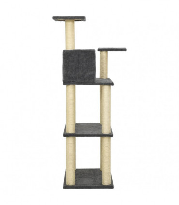 Cat Tree with Sisal Scratching Posts Dark Grey 119 cm