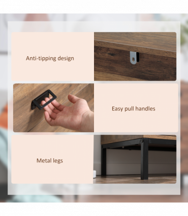 Chest of Drawers, 4 Drawer Unit Storage Chest Bedroom Living Room