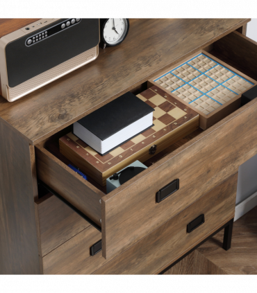 Chest of Drawers, 4 Drawer Unit Storage Chest Bedroom Living Room