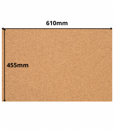 Cork Sheet - 610x455mm - 3mm - Décor and DIY - Pack of 2