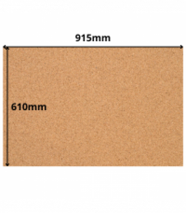Cork Sheet - 915x610mm - 2mm - Décor and DIY - Pack of 2