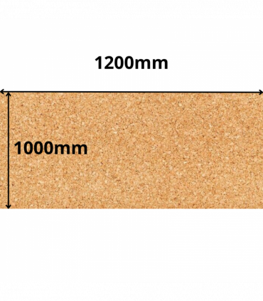 Cork Sheet Roll - 1000x1200mm - 4mm - Décor and DIY - Pack of 1