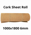 Cork Sheet Roll - 1000x1800mm - 6mm - Décor and DIY - Pack of 1