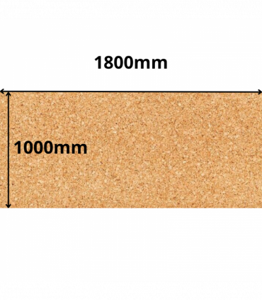 Cork Sheet Roll - 1000x1800mm - 6mm - Décor and DIY - Pack of 1