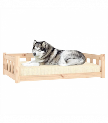 Dog Bed 105.5x75.5x28 cm Solid Wood Pine