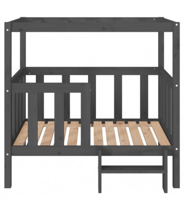 Dog Bed Grey 105.5 x 83.5 x 100 cm Solid Wood Pine