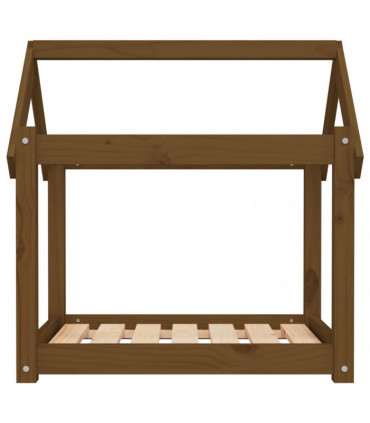 Dog Bed Honey Brown 71x55x70 cm Solid Wood Pine