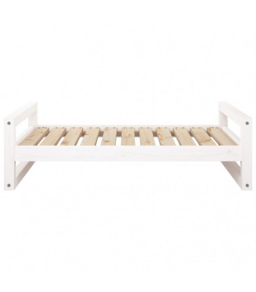 Dog Bed White 95.5x65.5x28 cm Solid Pine Wood