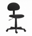 HOMCOM Armless Office Chair with Adjustable Height 360° Swivel Wheels Black