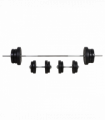 HOMCOM Dumbbells and Barbell Set with 65kg Adjustable Weights for Home Gym
