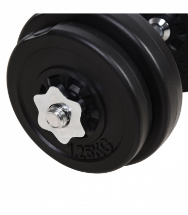 HOMCOM Dumbbells and Barbell Set with 65kg Adjustable Weights for Home Gym