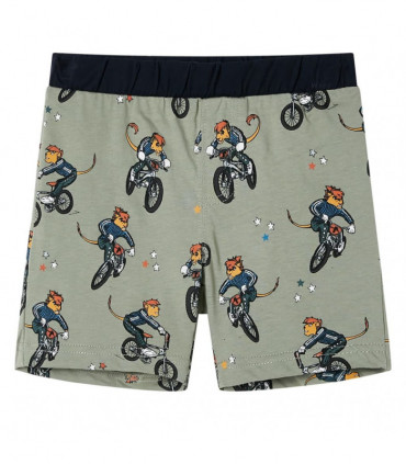 Kids' Pyjamas with Short Sleeves Light Khaki 92