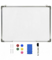 Magnetic Dry-erase Whiteboard White 70x50 cm Steel