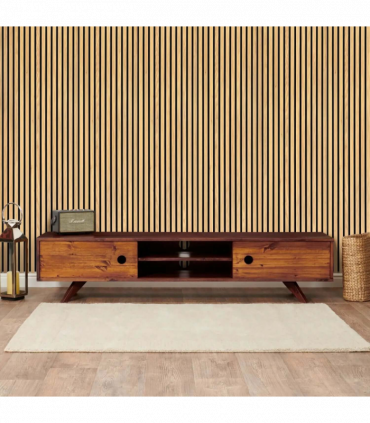 Natural Oak Acoustic Wall Panels (2 Pack)