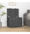 Storage Box Grey 58x40.5x42 cm Solid Wood Pine
