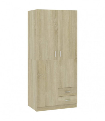 Wardrobe Sonoma Oak 80x52x180 cm Engineered Wood