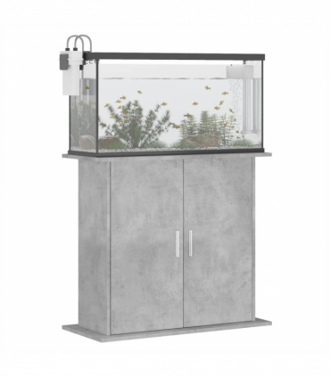 vidaXL Aquarium Stand Concrete Grey 81x36x73 cm Engineered Wood