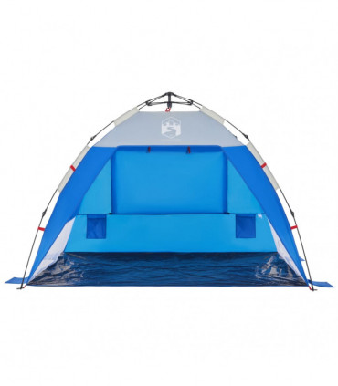 vidaXL Beach Tent 2-Person Azure Blue Quick Release Waterproof