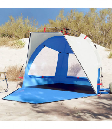 vidaXL Beach Tent 2-Person Azure Blue Quick Release Waterproof