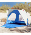 vidaXL Beach Tent 2-Person Azure Blue Quick Release Waterproof